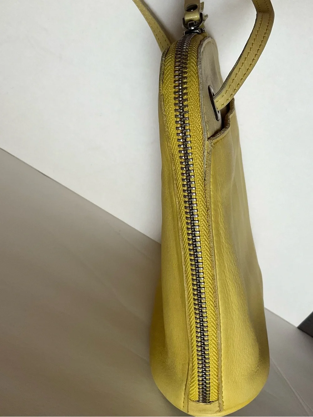 LATICO Lilly Leather Crossbody Bag Yellow Leather